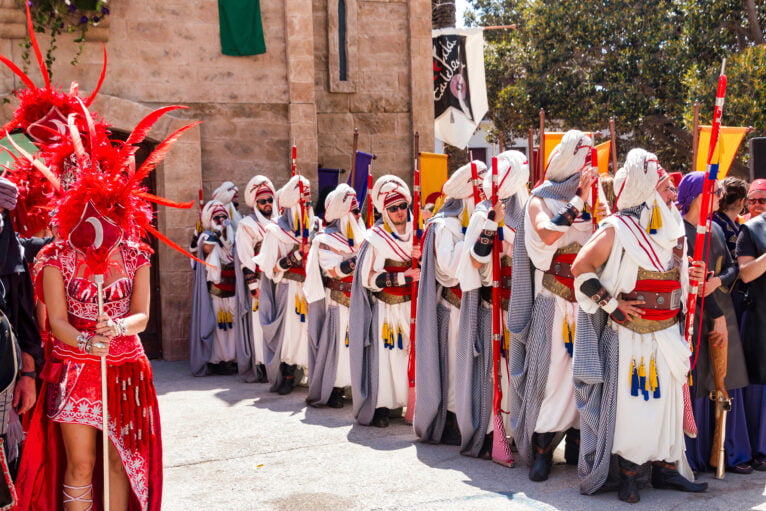Banda moresca in un atto dei festeggiamenti del Benissa nel 2019