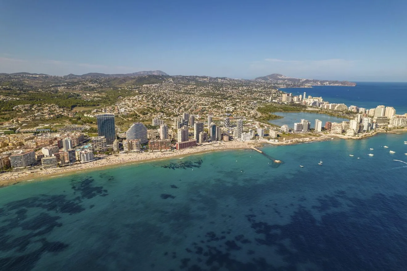 Calp a vista de dron