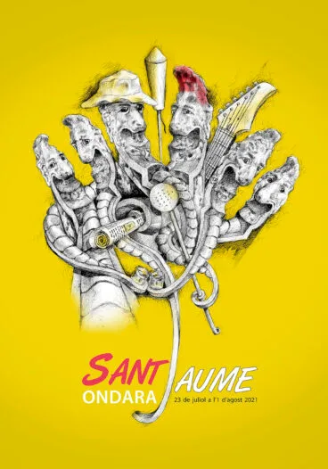 cartel de fiestas de sant jaume 2021 de ondara