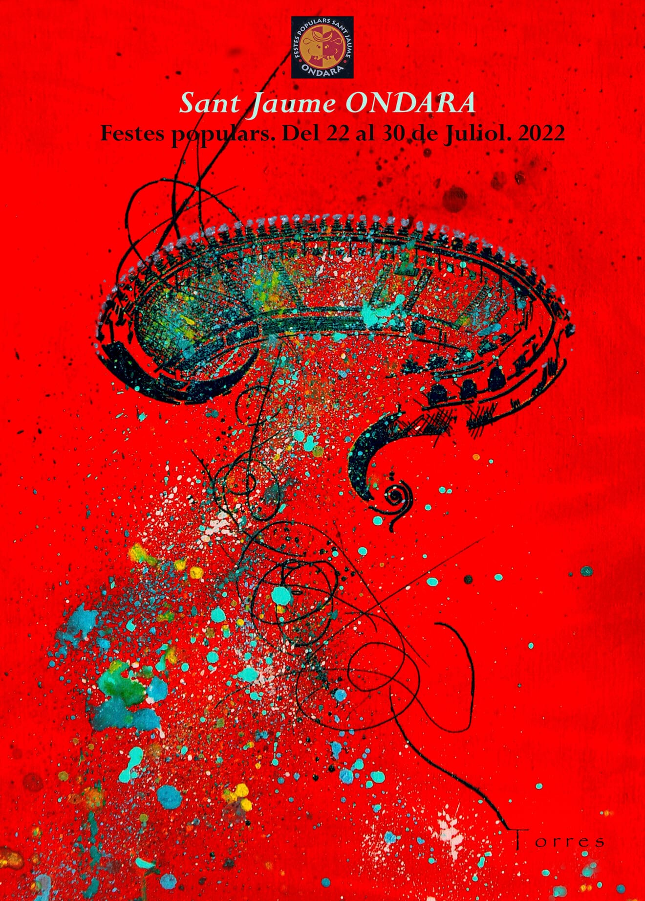Cartel de fiestas de Sant Jaume 2022 en Ondara