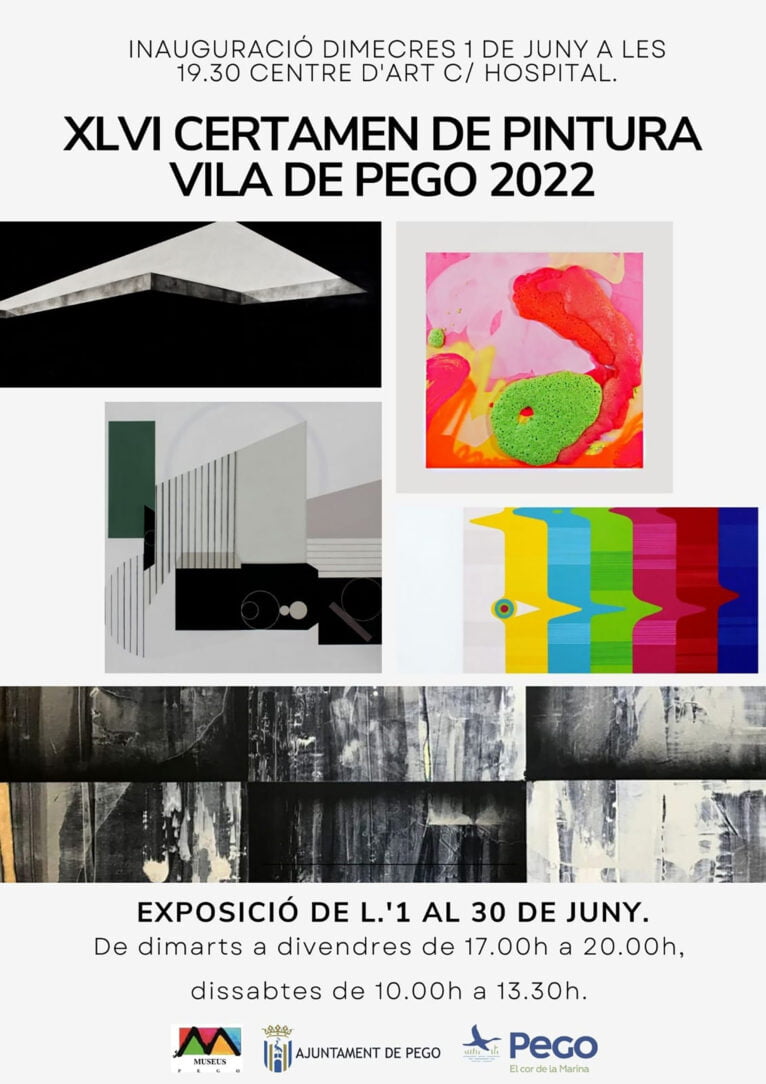 Cartel de la exposición XLVI Certamen de Pintura Vila de Pego