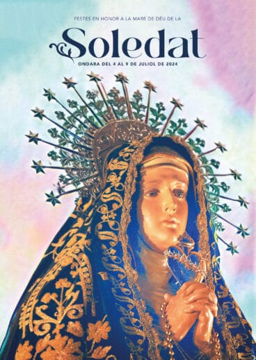 Cartel de la fiestas patronales de Ondara en honor a la Mare de Déu de la Soledat de este año