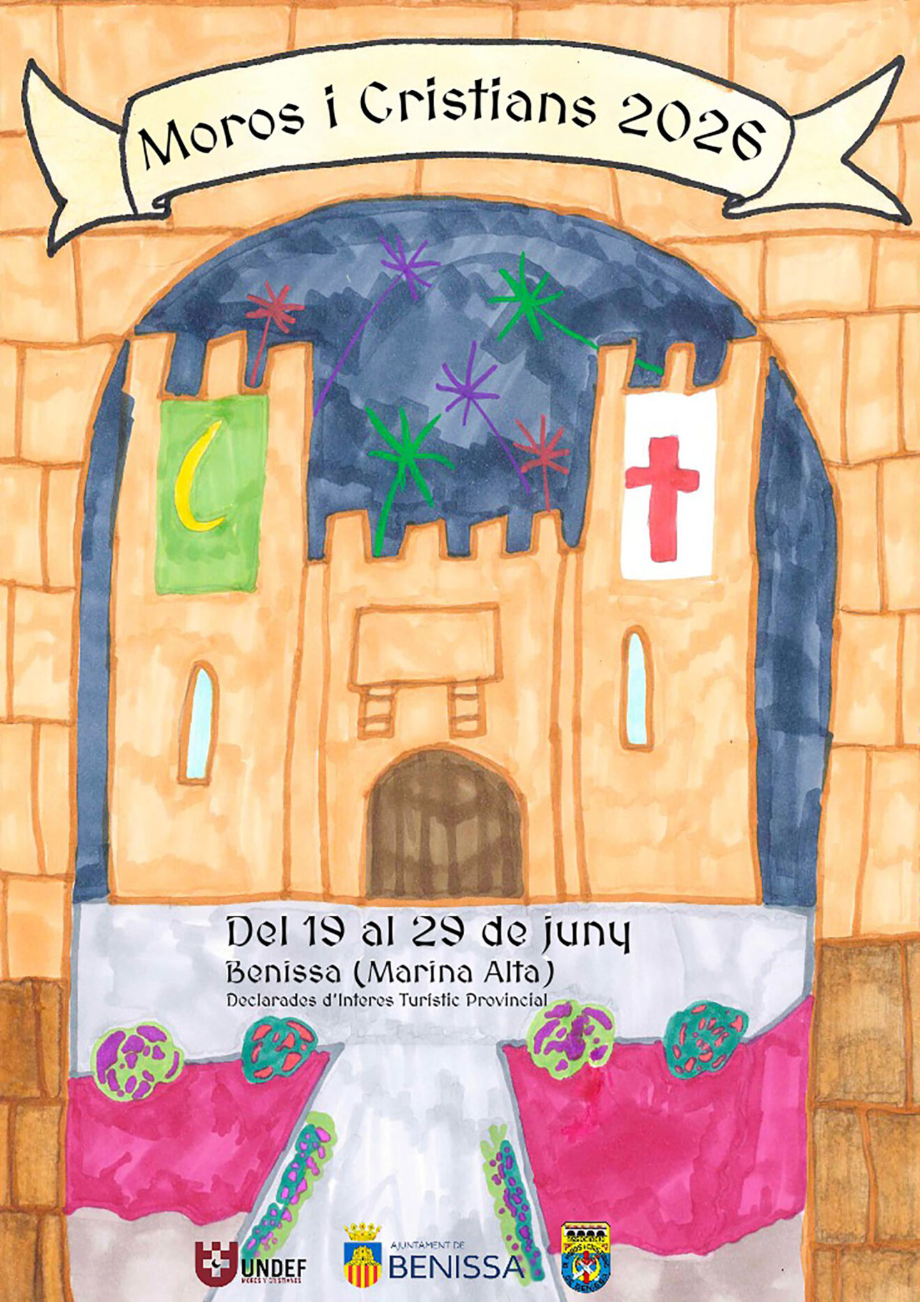 Cartel de las fiestas de Moros y Cristianos de Benissa
