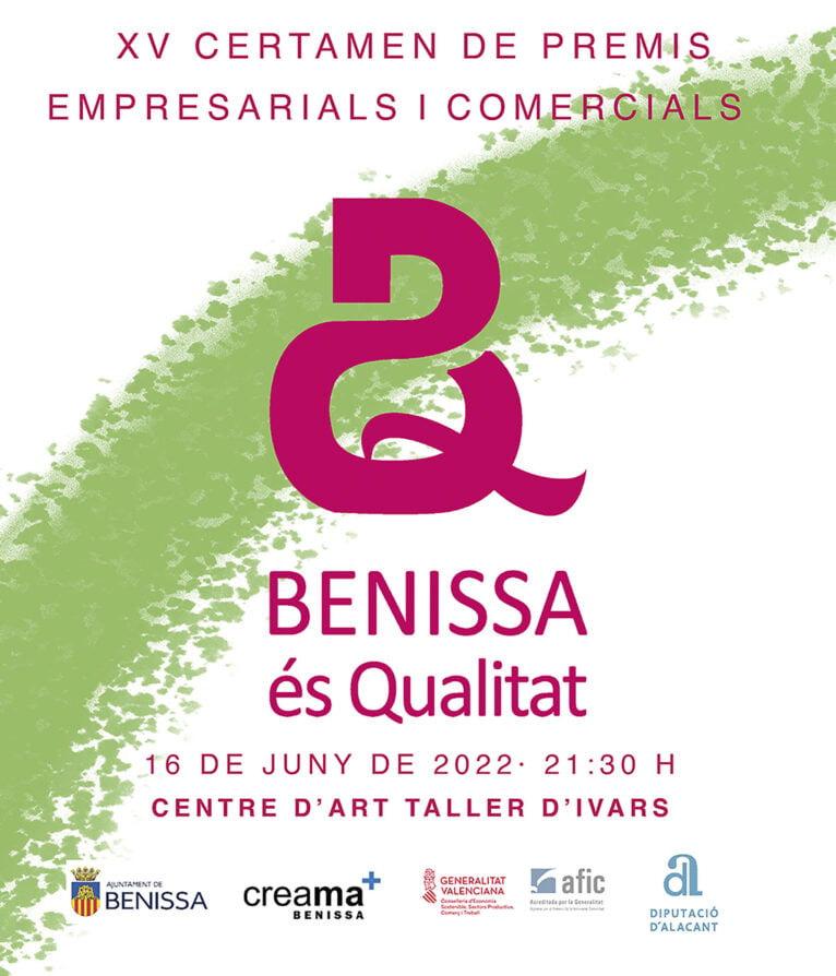 Cartel de los premios 'Benissa és qualitat'