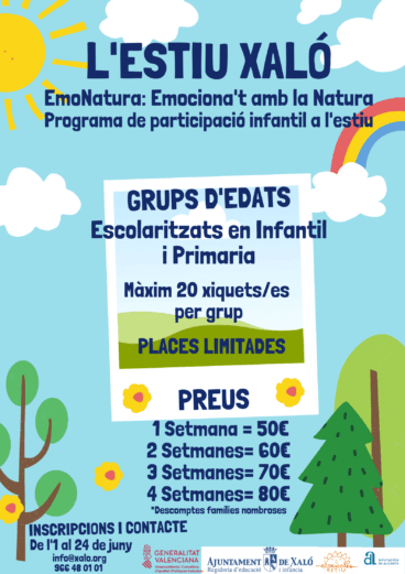 Cartell Escola Estiu Xaló 2022
