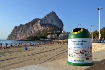 Contenedor de Ecovidrio en Calp