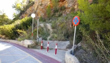 Entrada mirador Benitatxell