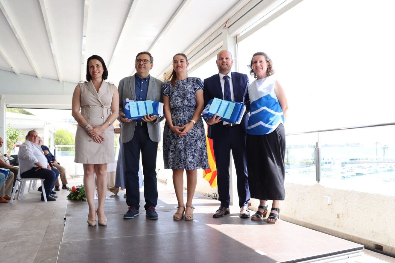 Entrega de las banderas azules de Teulada-Moraira