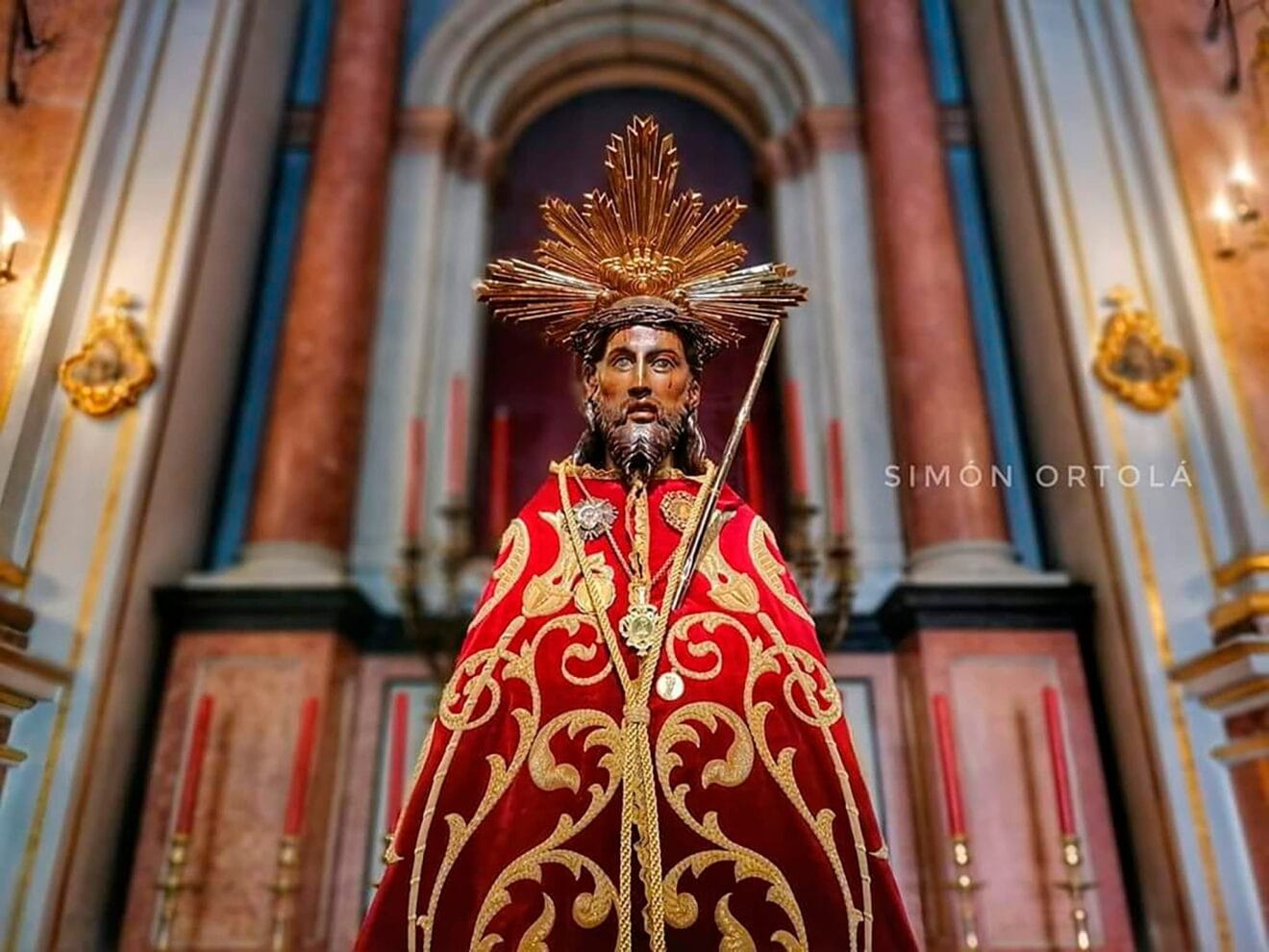 Imagen del Ecce Homo en Pego - Simón Ortolà