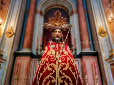 Imagen del Ecce Homo en Pego – Simón Ortolà
