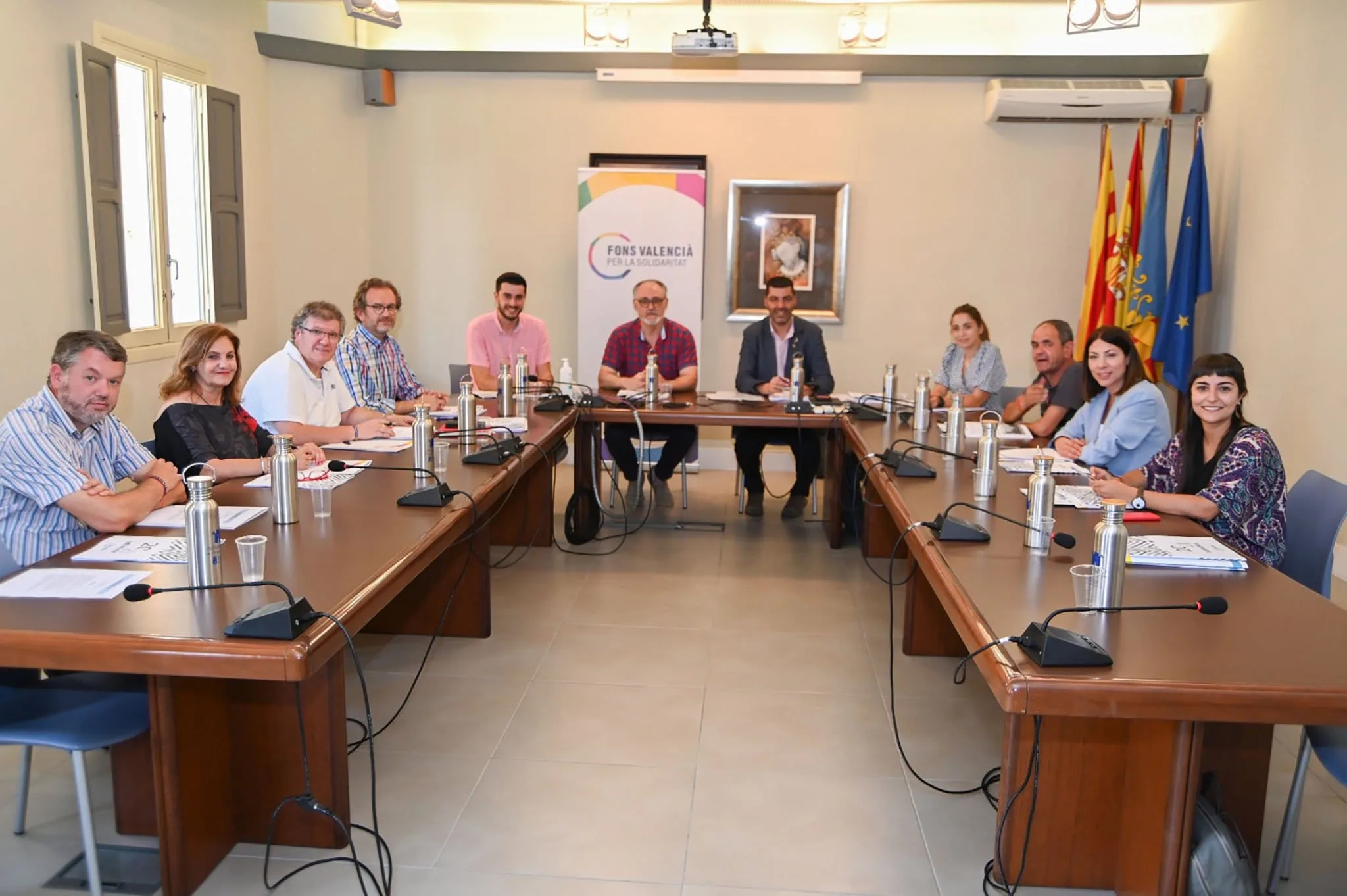 junta ejecutiva celebrada en pedreguer del fons valencia per la solidaritat