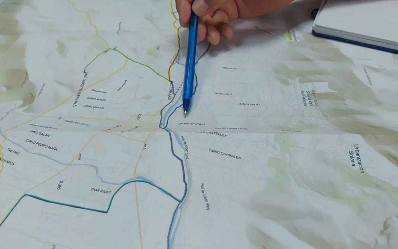 Mapa acuífero de la Vall de Pop