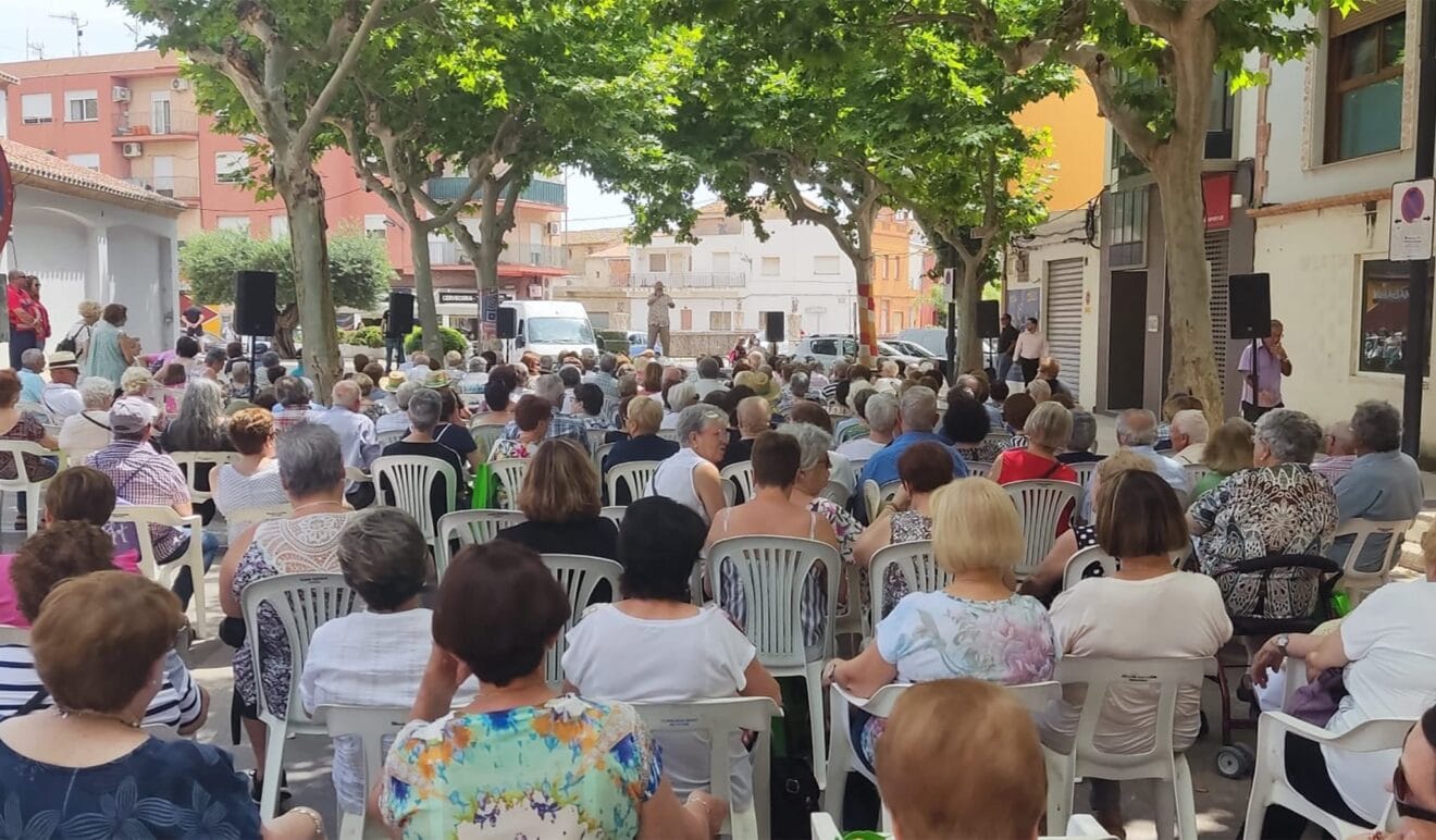 Monólogo de José Soldevila en la calle General Bosch