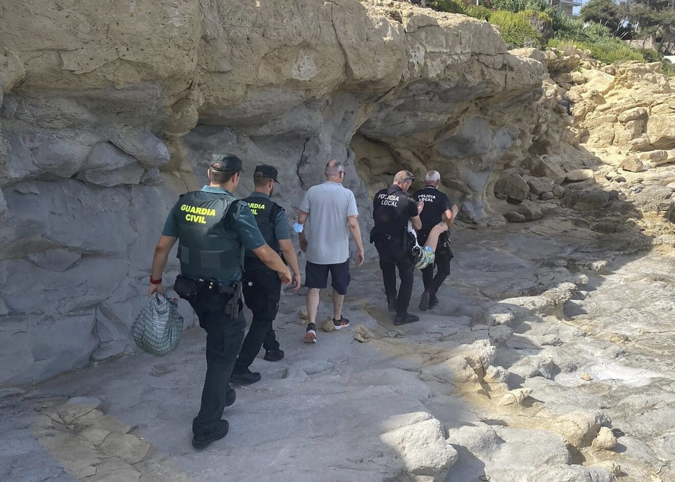 Rescate de la mujer desaparecida en las playas de Teulada-Moraira