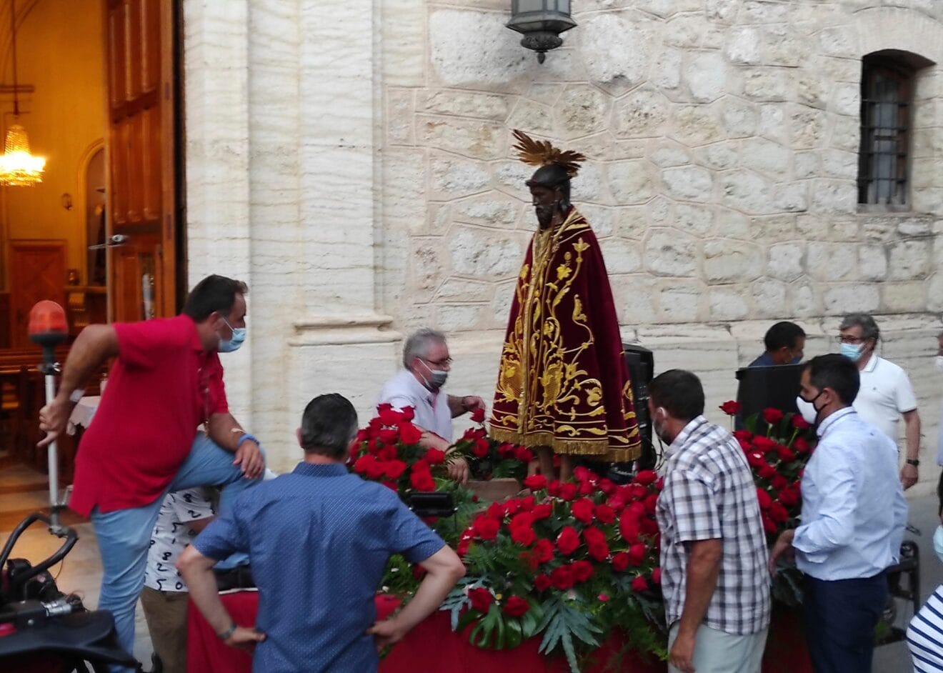 Traslado del Ecce Homo en las fiestas patronales de Pego