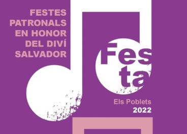 Cartel de fiestas patronales de Els Poblets de este año