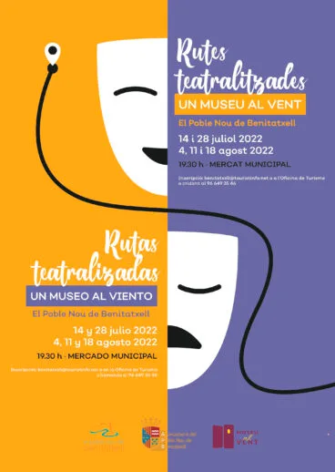 Cartel de las rutas teatralizadas ‘Un museo al viento’ de Benitatxell