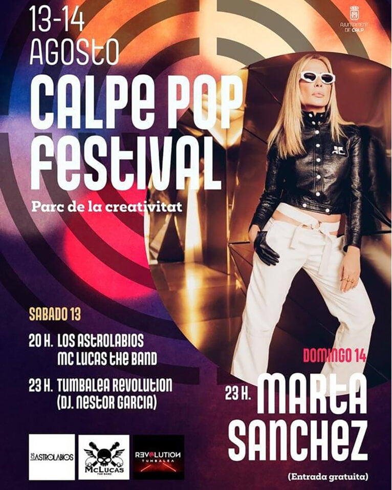 Cartaz do Calpe Pop Festival 2022