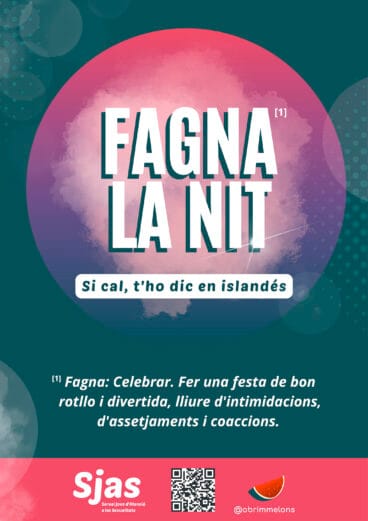 Cartel ‘Fagna la nit’ de la MASSMA