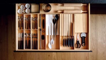 Guarda tus cubiertos de forma ordenada