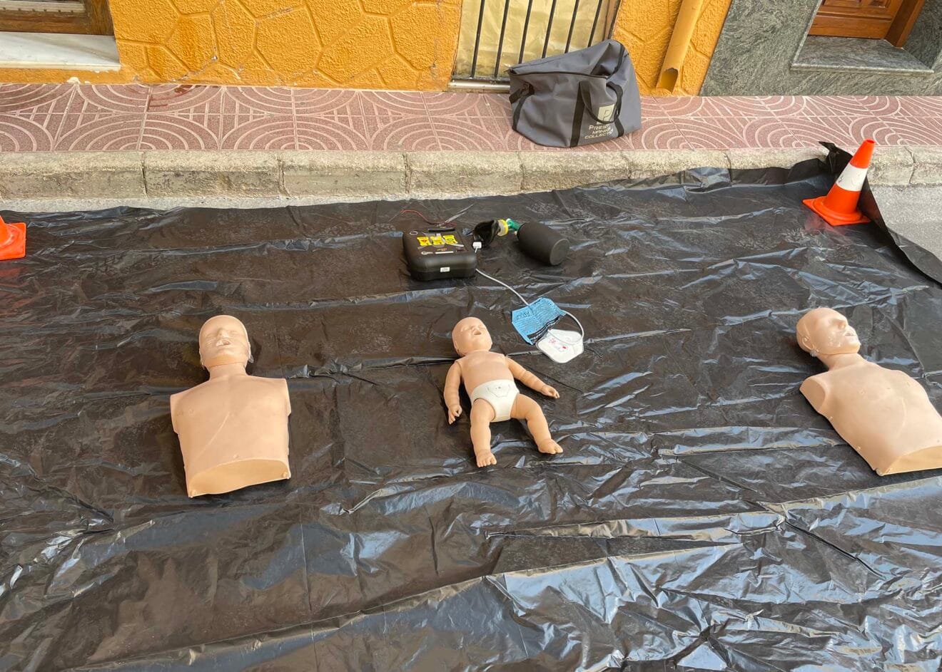 Material de simulación de primeros auxilios en Benitatxell