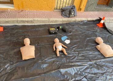 Material de simulación de primeros auxilios en Benitatxell