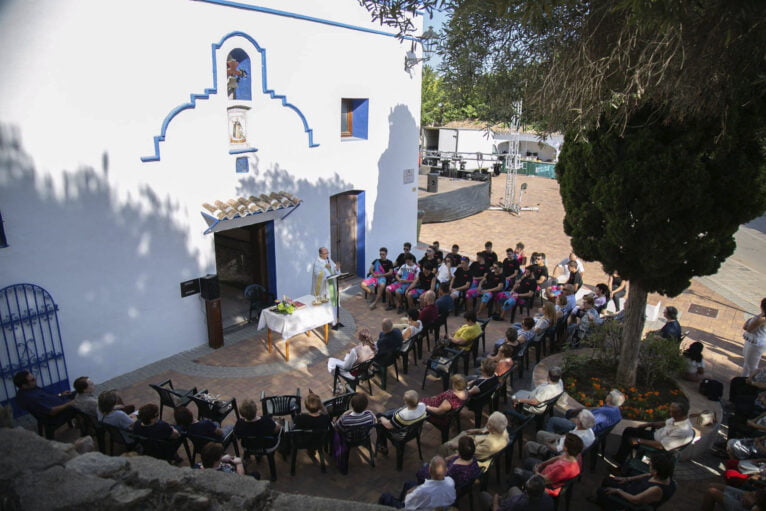 Misa en honor a Sant Vicent Ferrer en las Fiestas de la Font Santa de Teulada-Moraira 2018