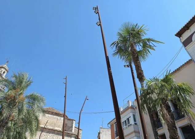 Pego logrará un ahorro energético del 81% al sustituir todo el alumbrado municipal 2 Imagen: Nuevo alumbrado municipal de Pego