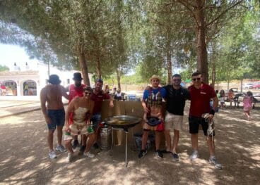 Participantes del concurso de paellas de las fiestas de la Font Santa de Teulada 2022