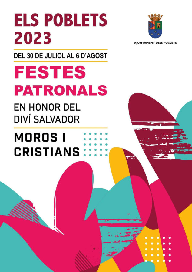 Imagen: Portada del cartel de fiestas patronales de Els Poblets de este año