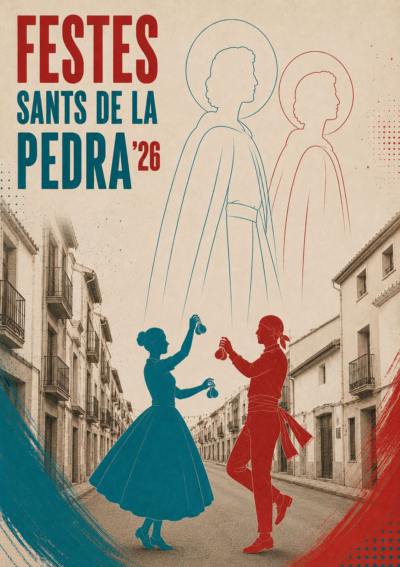 Portada del libro de las fiestas populares de Sants de la Pedra en Teulada-Moraira de este año
