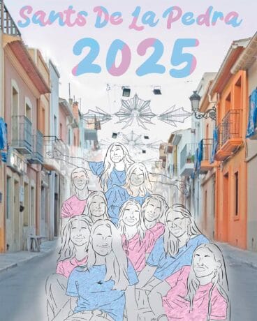 Portada del libro de las fiestas populares de Sants de la Pedra en Teulada-Moraira de este año