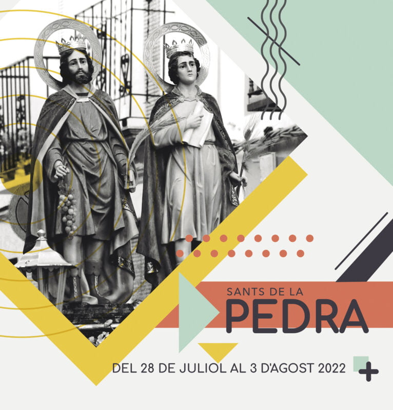 Omslag van het boek van de volksfeesten van Sants de la Pedra in Teulada-Moraira dit jaar