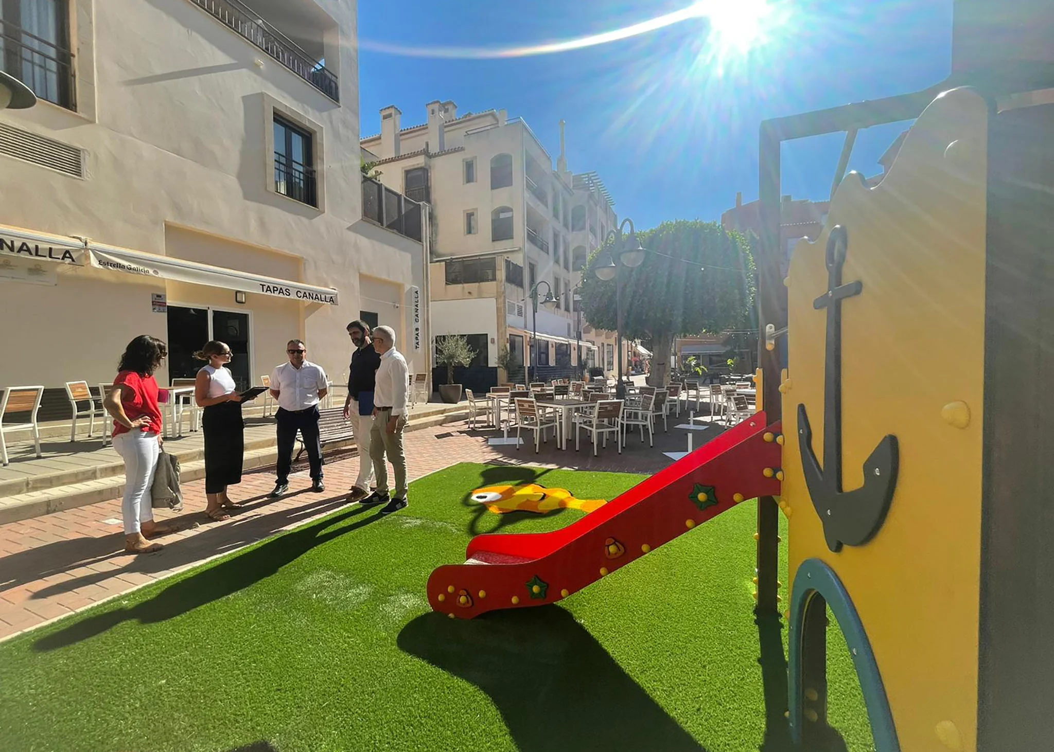 Presentación de los nuevos parques infantiles en Teulada-Moraira