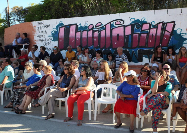 Público en las fiestas de la Font Santa 2017