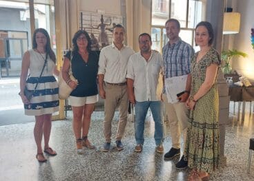 Reunión de portavoces del PP de Pego, Oliva y Dénia con el diputado Agustín Almodóvar