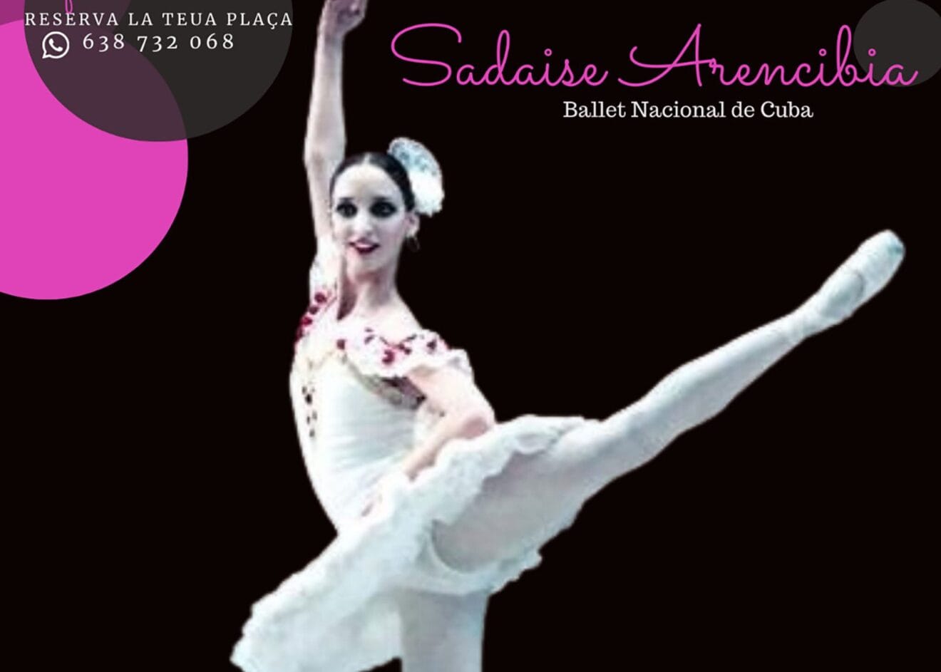 Sadaise Arencibia, primera bailarina del Ballet Nacional de Cuba, en Pedreguer