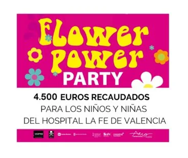 4 500 euros recaudados en la flower power party