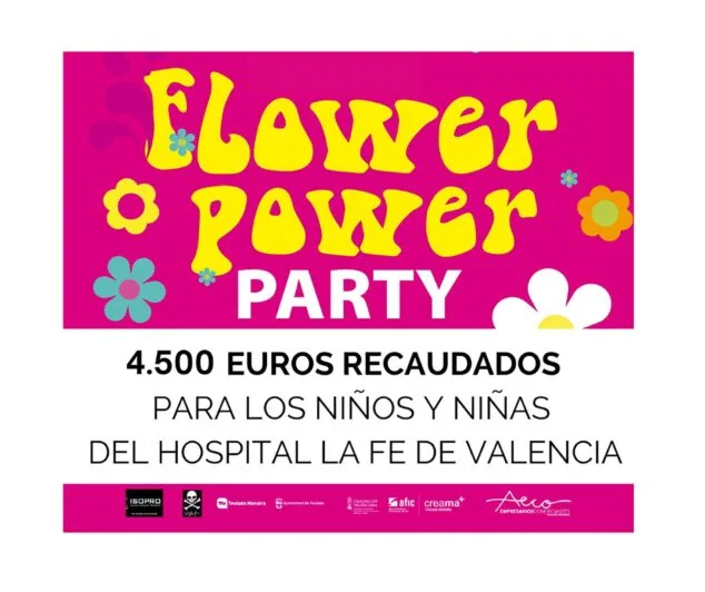 Imagen: 4.500 euros recaudados en la Flower Power Party