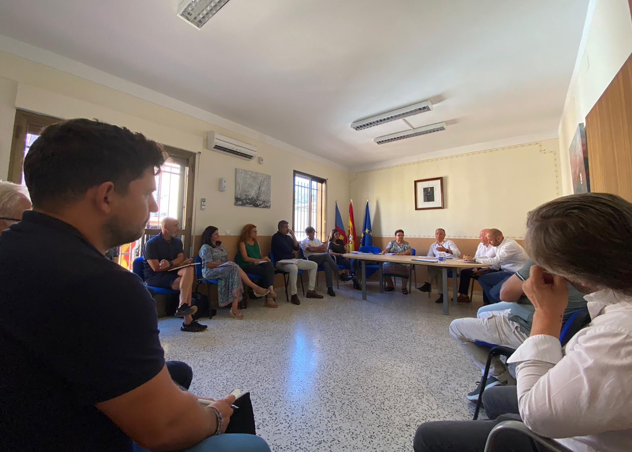 Asistentes a la reunión con la Confederación Empresarial de la Comunitat Valenciana