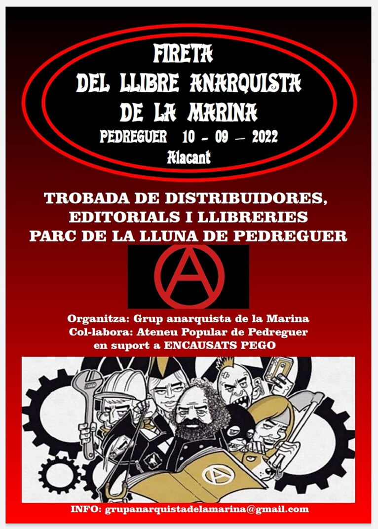 Cartel de la Fireta del Llibre Anarquista de La Marina