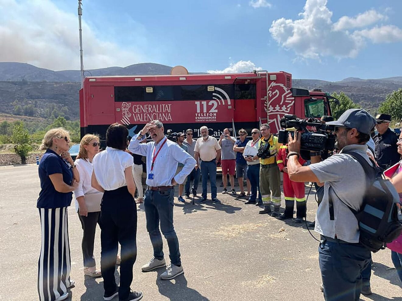 Dirigentes tras la reunión en Vall d'Ebo - Ajuntament de Pego