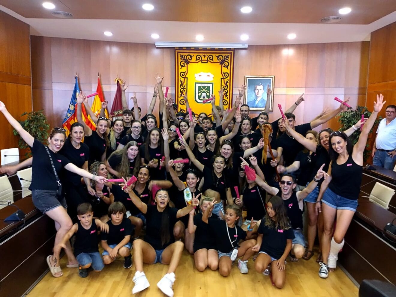Festeros de Calp 2022 en el ayuntamiento