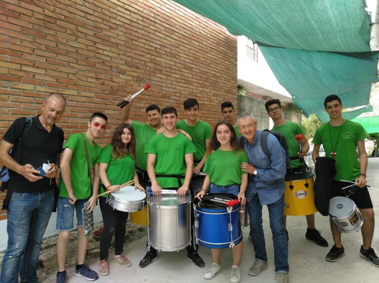 Grupo de música en fiestes de la Vall de Gallinera