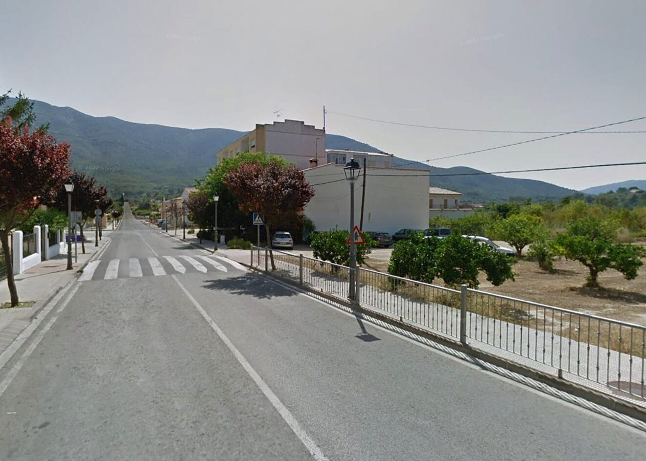 Localización de la parada de autobús en Parcent