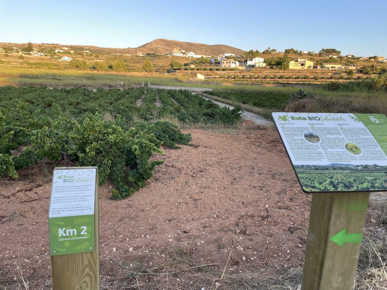 Paneles informativos de la ruta biosaludable de Benitatxell
