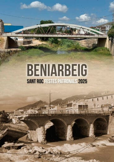 Portada del libro de fiestas de Beniarbeig de este año