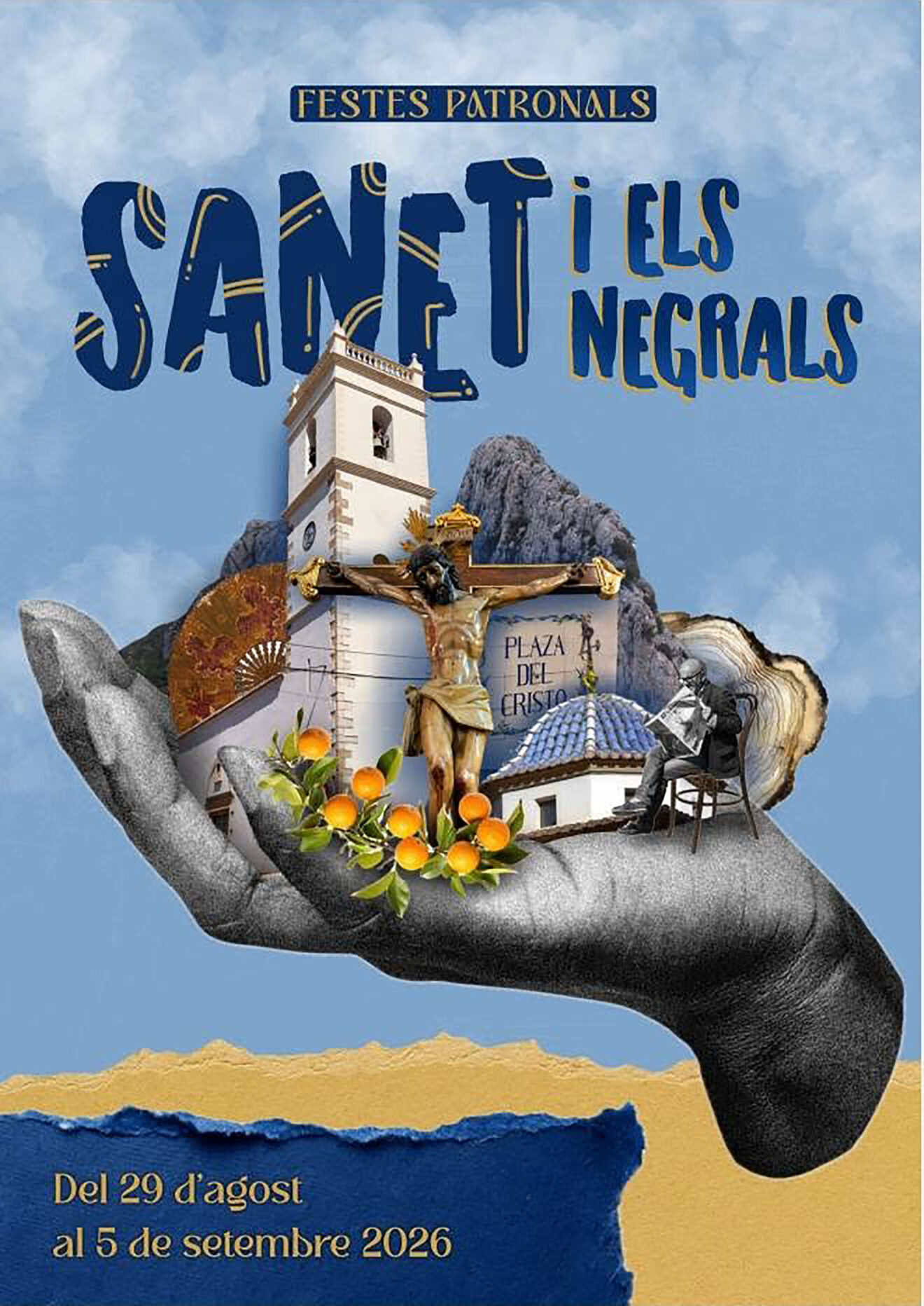 Portada del libro de fiestas del Crist de Sanet y Negrals de este año