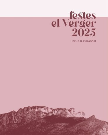 Portada del libro de fiestas patronales de El Verger de este año