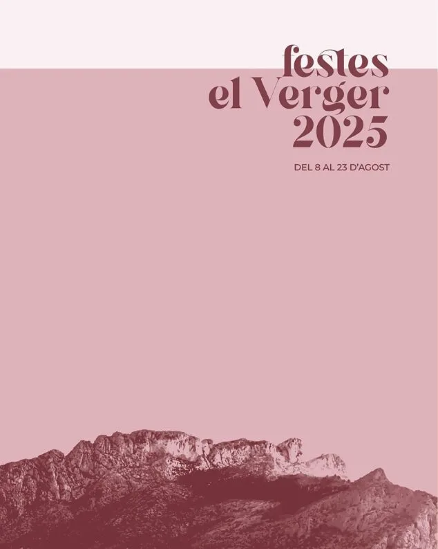 Imagen: Portada del libro de fiestas patronales de El Verger de este año